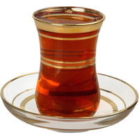 Tasses à thé marocaines et turques en verre transparent de haute qualité, écologiques, 125 ml, pour la rentrée scolaire