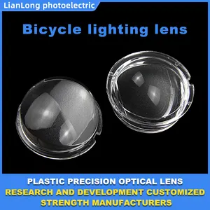 Lampu sepeda berkualitas lensa pencahayaan akrilik lensa PC/bahan PMMA lensa lampu/lensa lampu depan