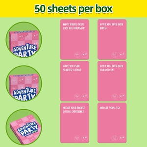 50 Pezzi di Carte da Gioco in Cartoncino Rosa Impermeabili per Adulti, per Migliorare l'Atmosfera e Aumentare l'Affetto - Product Image 2