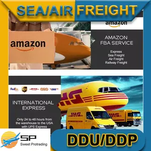 DDP Express pengiriman pintu ke pintu Layanan laut/udara ke AS Kenya Maroc Ekuador Indonesia Amazon Forwarder pengiriman kapal