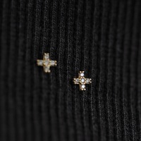 Zierliches 18K Vergoldetes S925 Silber Kugel- und Zirkon-Blumen-Ohrstecker-Set 925 Sterling Silber Ohrringe