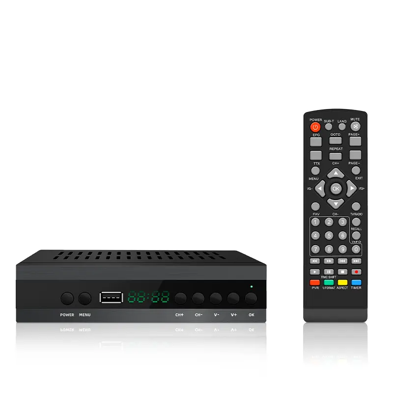 Prix de gros Chili ISDBT décodeur fournisseur HD 1080P TV box fta avec wifi you-tube mpeg4 marque personnalisée gratuite.