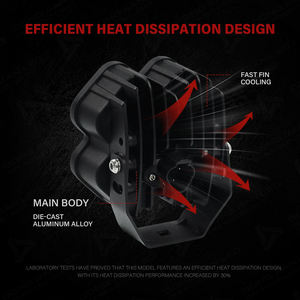 Nuevo Kit de Luces LED de 4 Pulgadas para Trabajo, Niebla y Conducción, Color Ámbar, DRL, para Vehículos Todoterreno, 12V, 50W, 9000 Lúmenes, UTV, 4X4, Luz de Punto - Product Image 4