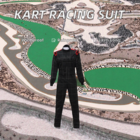 Mono de Karting con Estampado Digital Unisex para Adultos 2026, Traje de Carreras Transpirable, Resistente al Viento e Impermeable, Spandex/Nylon 220g, Manga Larga