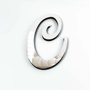 Autocollants en lettres italiennes 3D 20 cm, élégants autocollants muraux en alphabet italique, autocollants adhésifs DIY pour la décoration de la maison et l'art de bureau - Product Image 3