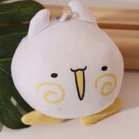 Porte-clés en peluche douce personnalisé pour sac à dos, sac à main, décoration, pendentif mignon en forme de figurine d'anime, accessoire chaîne à billes