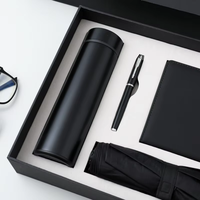 Sets de Regalo Promocionales para Empresas Náuticas, Cuaderno A5 de Tapa Dura en Cuero Cosido, Logotipo Personalizado, Caja de Regalo Corporativa para Oficina, 80 Hojas