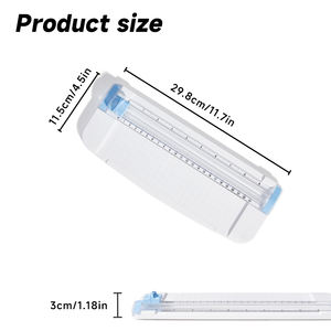 JIELISI Coupe-<span class=keywords><strong>papier</strong></span> A5 de haute qualité pour le bureau Mini coupe-<span class=keywords><strong>papier</strong></span> manuel à glissière avec règle pliante - Product Image 6