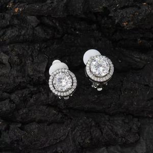 Clip per <span class=keywords><strong>orecchio</strong></span> maschio e femmina in rame con zircone perno rotondo senza Piercing - Product Image 5