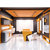 Vitrine d'exposition pour téléphones portables, présentoir commercial pour centre commercial, vitrine de magasin de détail, présentoir de magasin personnalisé avec éclairage LED, vitrine numérique pour magasin