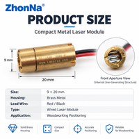 Module laser de positionnement ZhonNa 9*20mm, portable, pour alignement de roues de pneus, éclairage industriel et commercial, équipement professionnel