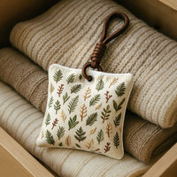 Sachet parfumé en tissu tissé 20g avec perles aromatiques EVA, désodorisant suspendu pour voiture, armoire, tiroir, placard - En stock, vente en gros