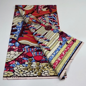 Tissu africain GRAND Wax Dutch Loincloths en gros, <span class=keywords><strong>Pagne</strong></span> original africain véritable tissu imprimé Wax, 6 Yards pour vêtements - Product Image 3