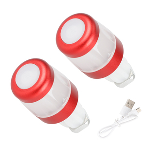 Ulip <b>LED</b> Signal <b>Light</b> Electric Scoot Handlebar End <b>Plugs</b> Turn <b>Lights</b> 2 PCS Red White with USB Cable Side warning Lamp - Product Image 5