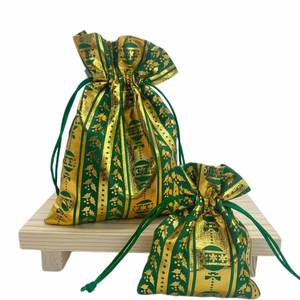 Sacs à cordon personnalisés pour Noël, très demandés, pour emballages textiles personnalisés de bijoux, bonbons et cadeaux de fête - Product Image 3