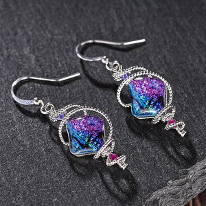 Orecchini Pendenti Vintage con Motivo Traforato per Donne, Gioielli alla Moda per Feste e Festival - Product Image 3