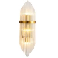 Applique murale LED moderne de luxe avec lumière en cristal, design simple, douille E26, luminaire mural pour hôtel, restaurant, salon