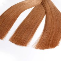 Extensions de cheveux humains vierges Remy à double trame 12A, 100 % non traités, avec pointe en U, livraison directe