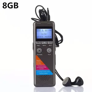 Mini enregistreur vocal numérique USB de <span class=keywords><strong>haute</strong></span> <span class=keywords><strong>qualité</strong></span> <span class=keywords><strong>Dictaphone</strong></span> de lecteur MP3 portable avec 8 Go de mémoire Clean Sound Audio PQ132 - Product Image 2