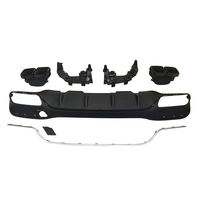 Diffuseur de pare-chocs arrière GLE63 de haute qualité avec embouts d'échappement pour Mercedes Benz GLE W166 2015-2019 Sport