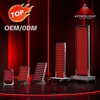 Appareil PDT pour le soin de la peau du visage et du corps, à écran tactile, pour salon et sauna, avec panneau de luminothérapie LED infrarouge en aluminium rouge, OEM ODM.