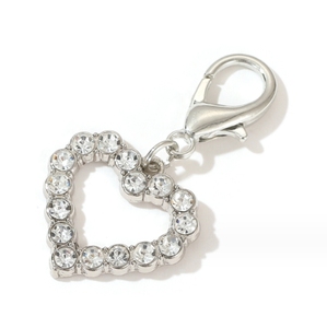 Vật Nuôi Chó Và Mèo Trang Trí Với Thạch Rỗng Tình Yêu Cổ Áo Con Chó Tag Mặt Dây Chuyền - Product Image 1