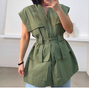 レディース セクシー ホルターネック ノースリーブ ショート丈トップス ストリート系 カジュアル ベスト ブラウス - Product Image 1