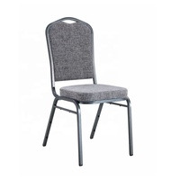 Chaise de banquet empilable moderne en métal à prix d'usine pour hôtels, appartements, hôpitaux - Siège en tissu et fer durable pour usage commercial intérieur