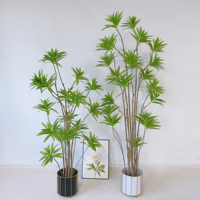 Décoration de bureau d'intérieur 1.25m de hauteur plantes artificielles Dracaena Reflexa en pot vente en gros de fausses plantes