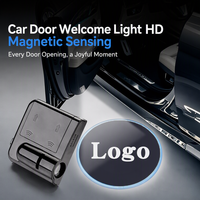 Projecteur de logo de bienvenue pour portière de voiture, 700 motifs, batterie intégrée, sans fil, capteur magnétique, lumière de courtoisie HD lumineuse, universel