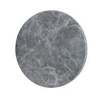 Table de salle à manger extérieure 600 mm en copeaux de bois gris, étanche, style antique simple, mobilier de maison pour café, cantine, hôtel, chambre