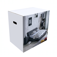 Couette personnalisée biodégradable, boîte de produits ménagers, ensembles de literie quatre pièces, boîte en papier, drap de lit, emballage boîtes ondulées