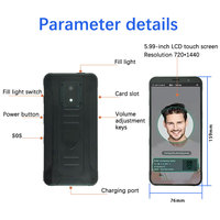 Dispositivo de Control de Asistencia con Reconocimiento Facial para Android, con WiFi 4G, Software de Control de Asistencia, Terminal Biométrico Portátil