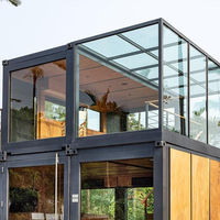 Maison préfabriquée pour villa, haute qualité, acier léger, montage facile, design moderne à 2 étages