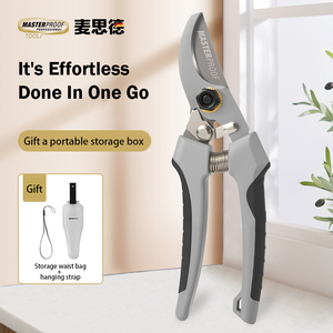 Hochfeste Industriequalität Edelstahl-Bypass-Gartenschere Verchromter Kunststoffgriff mit Schutzhülle - Product Image 2