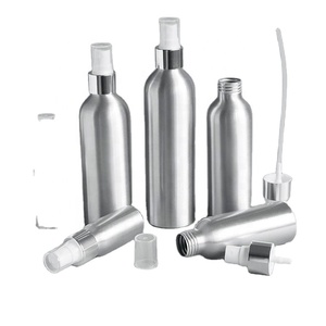 Aluminum 50ml 100ml 150ml Refillable <b>Mist</b> Spray <b>Bottle</b> 300ml Aluminium <b>Bottle</b> with Metal Silver Screw Cap - Product Image 6