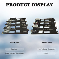 Precio de Fábrica al por Mayor: Placa Base para Servidor con Disco Duro de 3.5 y 2.5 Pulgadas SATA y SAS, 4 HDD-SATA y SAS