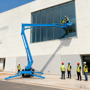 Elevador de orugas compacto autopropulsado de 10m-22m, araña remolcable, elevador de pluma para terreno áspero, grúa de araña con orugas para trabajo en árboles - Product Image 5
