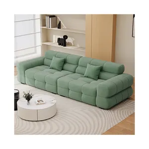 Ý Phong Cách Hiện Đại Chất Lượng Cao 3 Ghế Phòng Khách Ghế Sofa Đặt Mềm Gỗ Giường Cắt Sofa Phòng Khách Hiện Đại Đồ Nội Thất