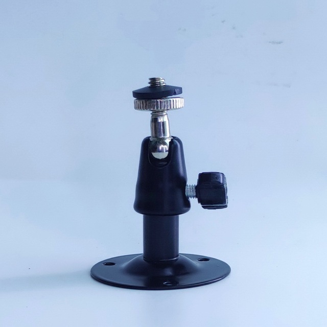 Mini Surveillance Camera Universal Wall-mount Bracket Made of Galvanized Steel Available in Black Silver White; Includes Screws