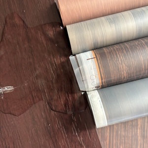 Directo de fábrica gris oscuro realista grano de madera fina lámina de estampado en caliente engrosada resistente a los arañazos para MARCO DE FOTOS Panel de pared - Product Image 4