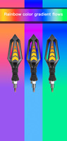 Feu Stop Diurne Électrique Double Face 22 LED pour Véhicule, Clignotant Séquentiel pour Moto, Agent d'Achat Mondial 1688