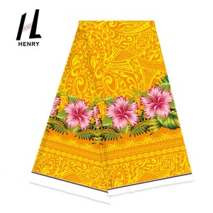 Precio de fábrica al por mayor, la más nueva tela de vestido Hawaiano con diseño de estampado Tribal polinesio de rayón para prendas de vestir - Product Image 5