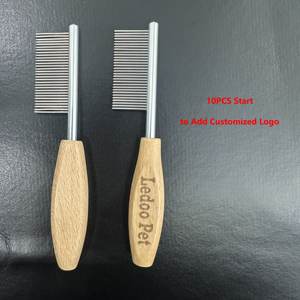 Cepillo Peine Metálico <span class=keywords><strong>de</strong></span> Acero Inoxidable para <span class=keywords><strong>Limpieza</strong></span> Facial y Eliminación <span class=keywords><strong>de</strong></span> Pelo <span class=keywords><strong>de</strong></span> Mascotas (<span class=keywords><strong>Perros</strong></span> y Gatos) con Logotipo Personalizado Grabado - Product Image 2