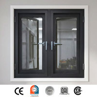 Ventanas Abatibles de Estilo Moderno Personalizadas con Vidrio Templado y Herrajes de Aleación de Aluminio