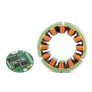 Haute précision 3 phases 100 kv vitesse réglable sans cadre brushless dc robot contrôle stator moteur