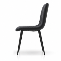 Fauteuil d'appoint moderne en cuir PU, chaise longue rembourrée imperméable pour salon, salle à manger et chambre à coucher