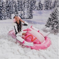 Offre Spéciale d'hiver conception unique gonflé ski neige vélo rose snowmotor bateau gonflable traîneau épaissi extérieur unisexe