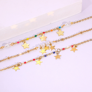 Mujeres Vintage 18K chapado en oro de acero inoxidable Animal Charm <span class=keywords><strong>cadena</strong></span> brazalete compromiso venta al por mayor personalizado DIY moda - Product Image 2