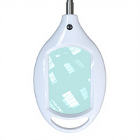 Lampe de lecture et de couture sur pied avec loupe, 6,85 x 4,25 pouces, luminosité réglable, grande lentille grossissante avec 40 LED SMD